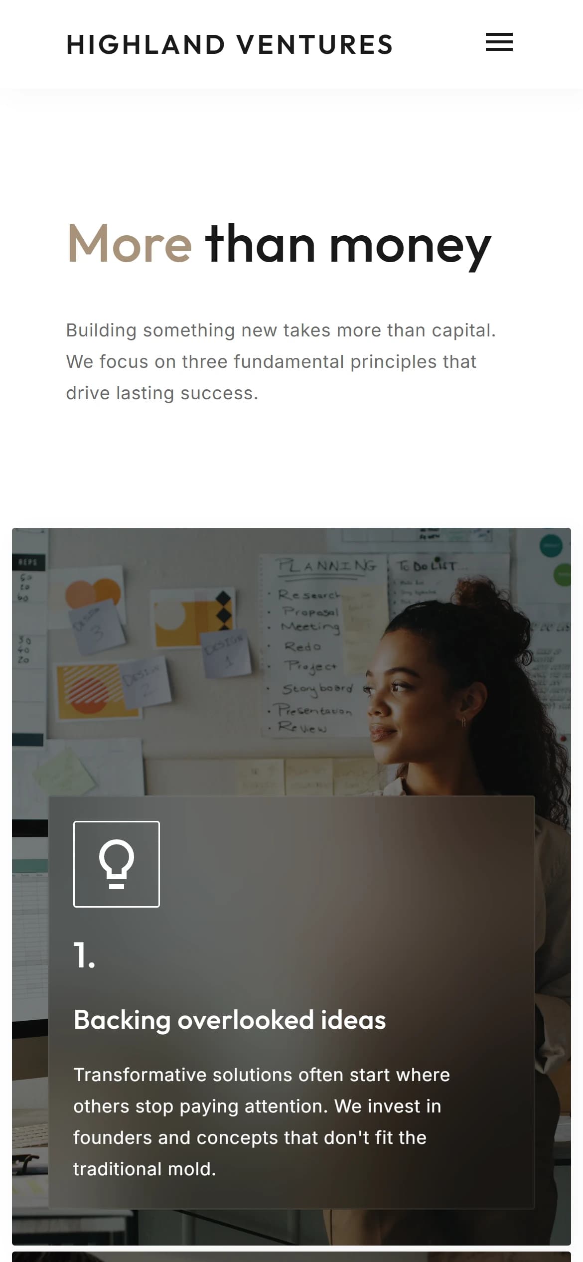 Our Approach on a phone